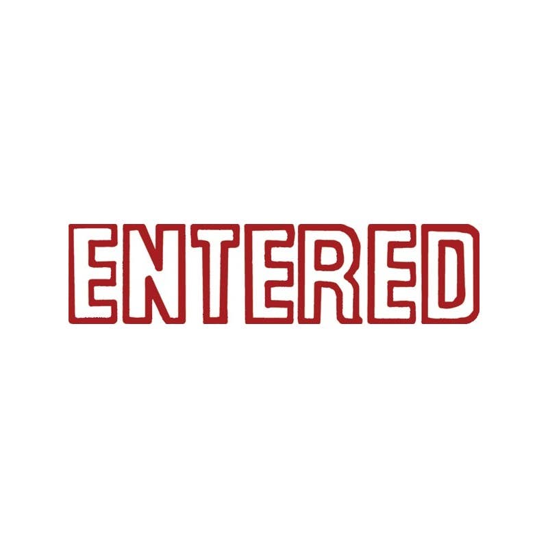 Shiny Stamp Entered Outline Red 335035203 9SEN017-2