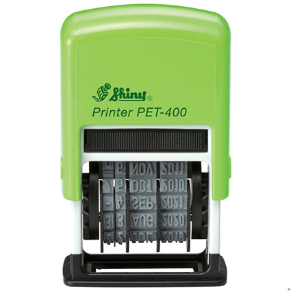 Shiny Self Inking Dater S-pet-400 Recycled Date Only 4mm Black_335052100_9SPET-400