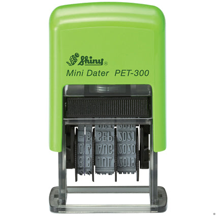 Shiny Self Inking Dater S-pet-300 Recycled Date Only 3mm Black_335052200_9SPET-300