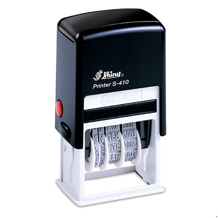 Staedtler Shiny S-410 Sef-Inking Date Stamp Emailed Blue Red_1018270_9S410