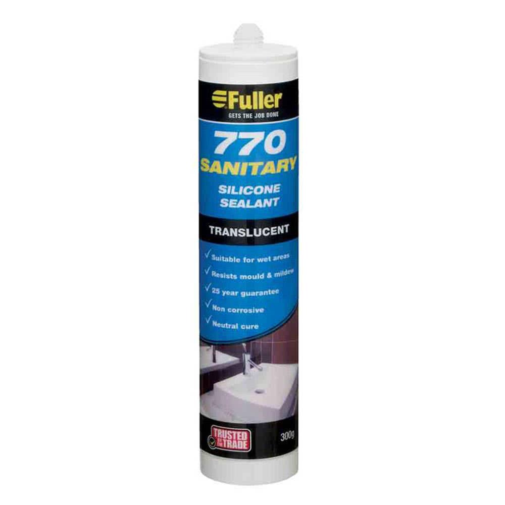 Sealant 770 Sanitary Silicone Translucent 300g 33900018 15019122