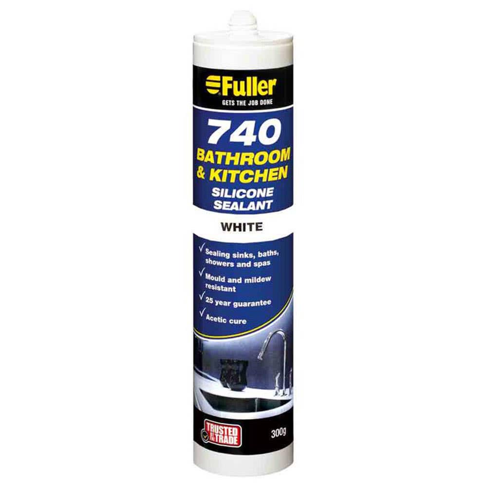 Sealant 740 Kitchen/Bathroom Silicone White 300g 33900027 15020134