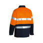 Jacket Cotton Drill 3M Tape Hoop 310gsm Orange/Navy XS Bisley_40007089_BK6710T_TT02XS