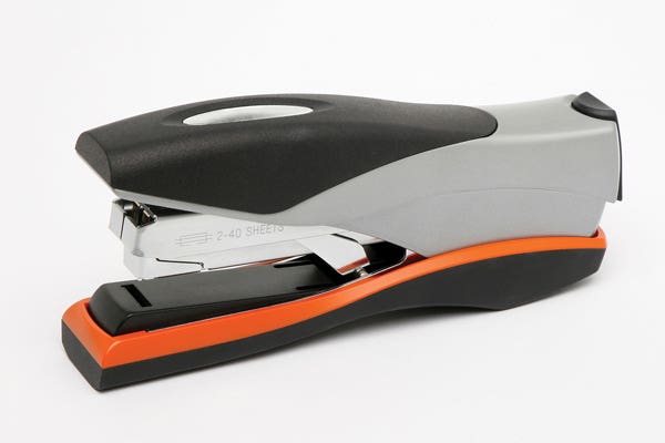 Rexel Stapler Full Strip Optima 40 Orange Silver 340020000 2102357