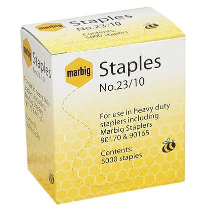 Marbig Staples 23/10 Heavy Duty Box 5000 340143100 90210
