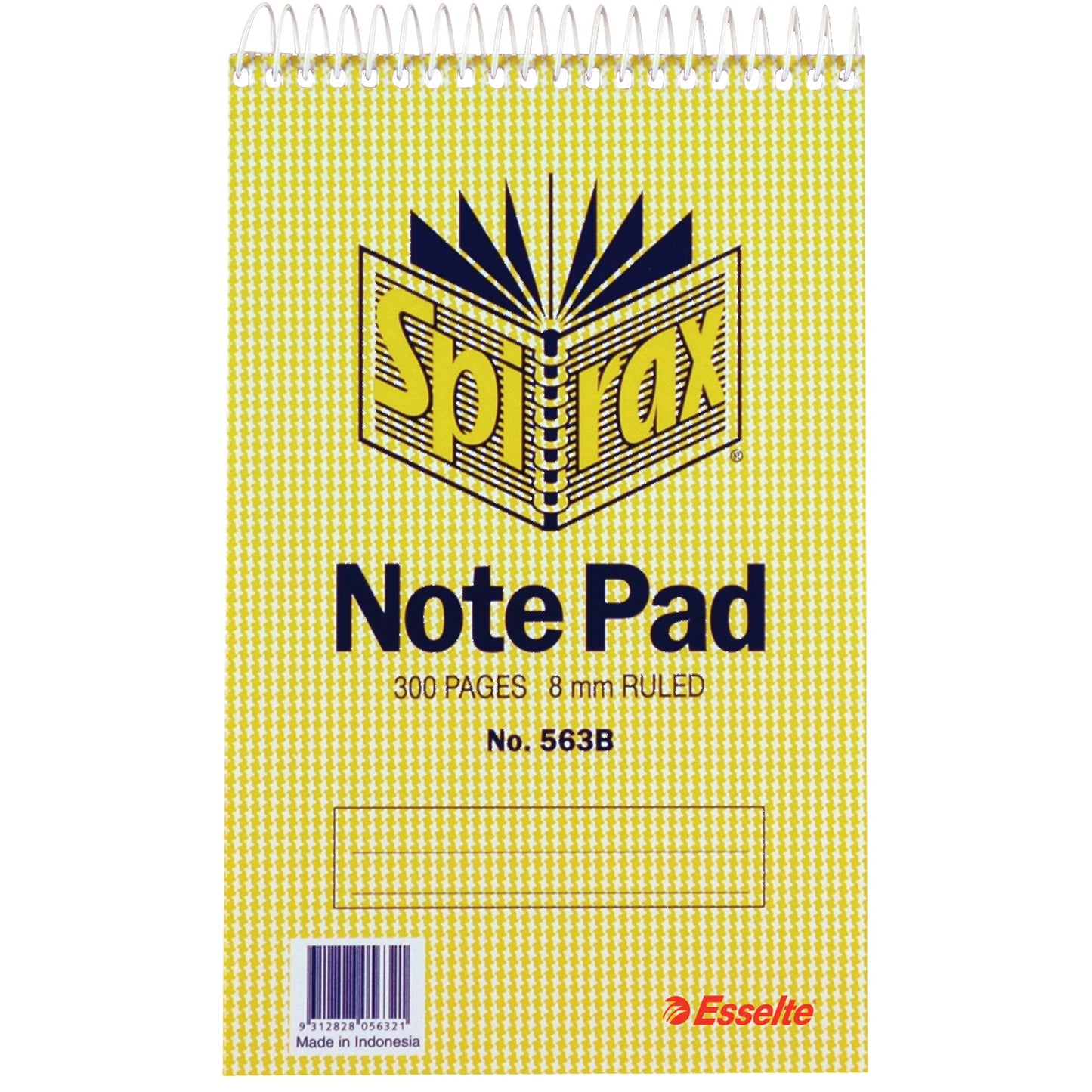 Spirax 563B Notebook Reporters Top Open 200X127mm 300 Pages 34185400 56050