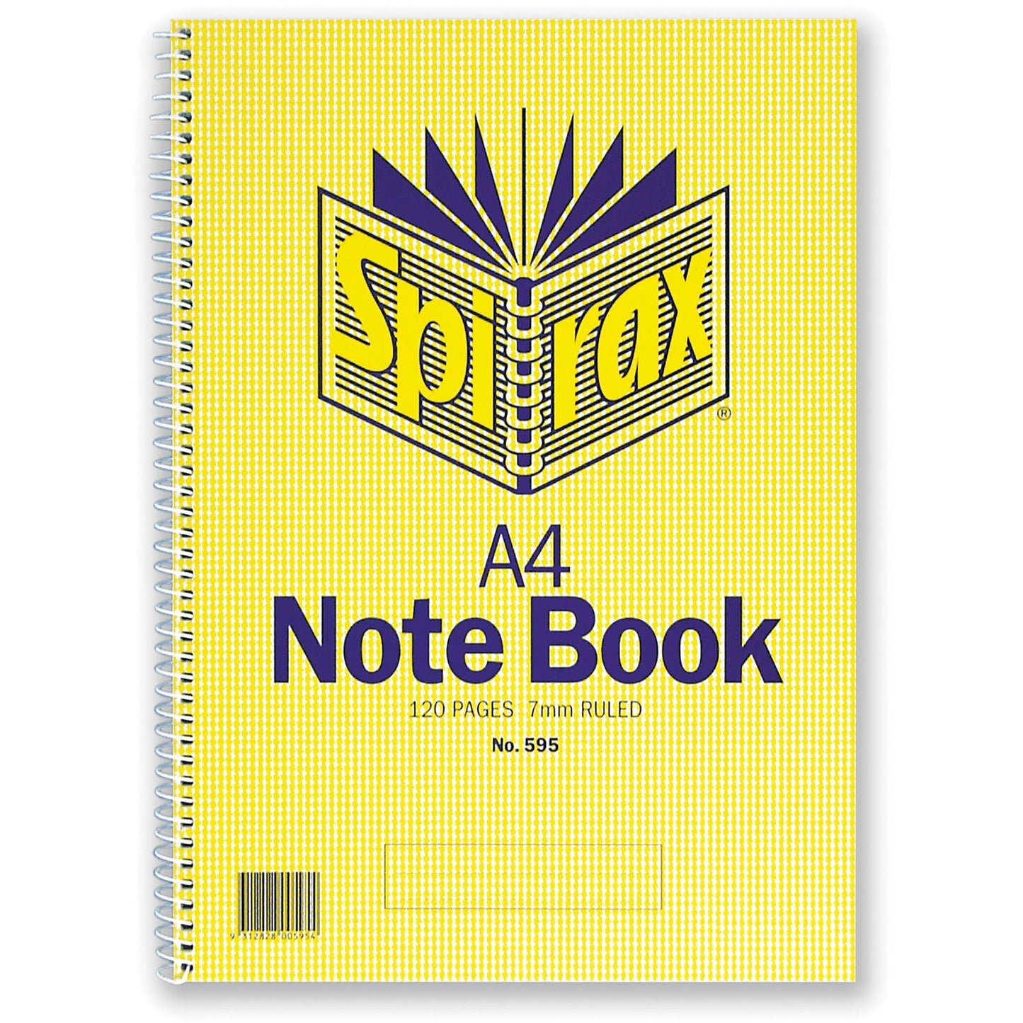 Spirax 595 Notebook Side Open A4 120 Pages 34185500 56058