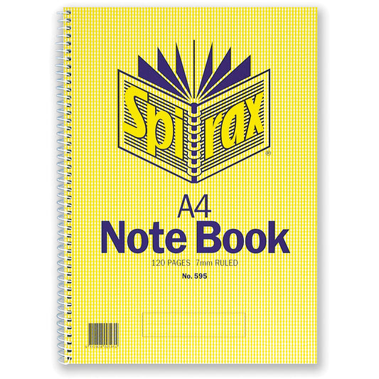 Spirax 595 Notebook Side Open A4 120 Pages 34185500 56058