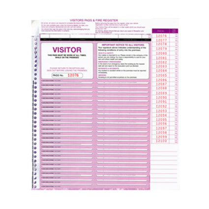 Zions Book Visitor CVSFR Pass Register Refill (pack 250)_34252900_38081
