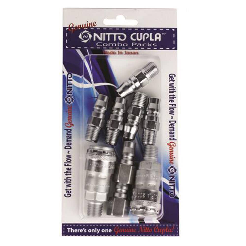 Air Hose Coupling Kit Combo Starter 9 Piece NC STARTA Nitto 34950038 NC STARTA