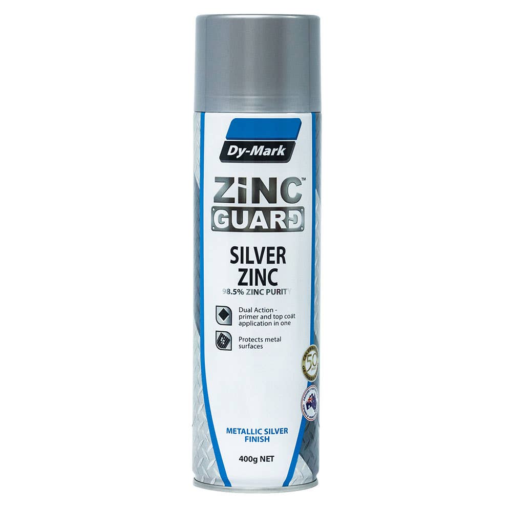 Zinc Guard&trade; Protective Top Coat Silver Zinc Aerosol 400g 35000751 230732008