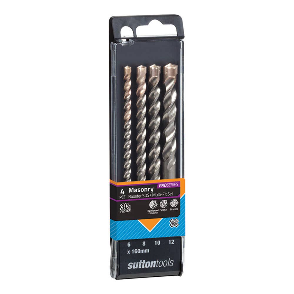 Drill Bit Set SDS Masonry Multifit Booster 4 Piece 35000829 D6230004 NLA