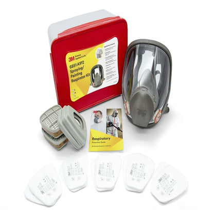 6851 Spraying & Painting Full Face Respirator Kit_6851