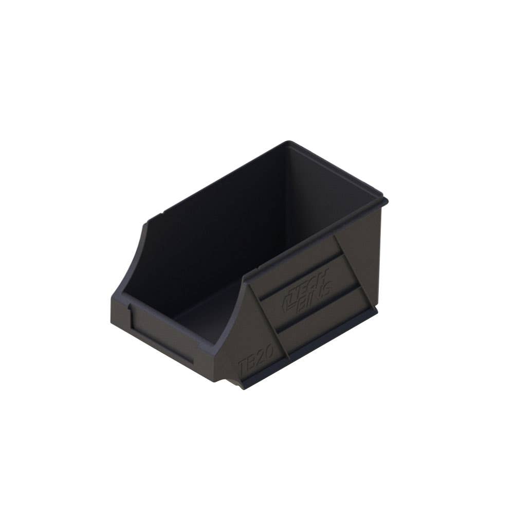 Bin Tech 20 Parts Plastic 2.5L 230 x 134 x 125mm Black 35000918 APTB20REC