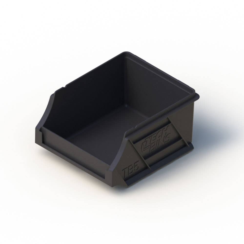Bin Tech Parts Plastic 0.5L 118 x 100 x 60mm Black 35000924 APTB5REC