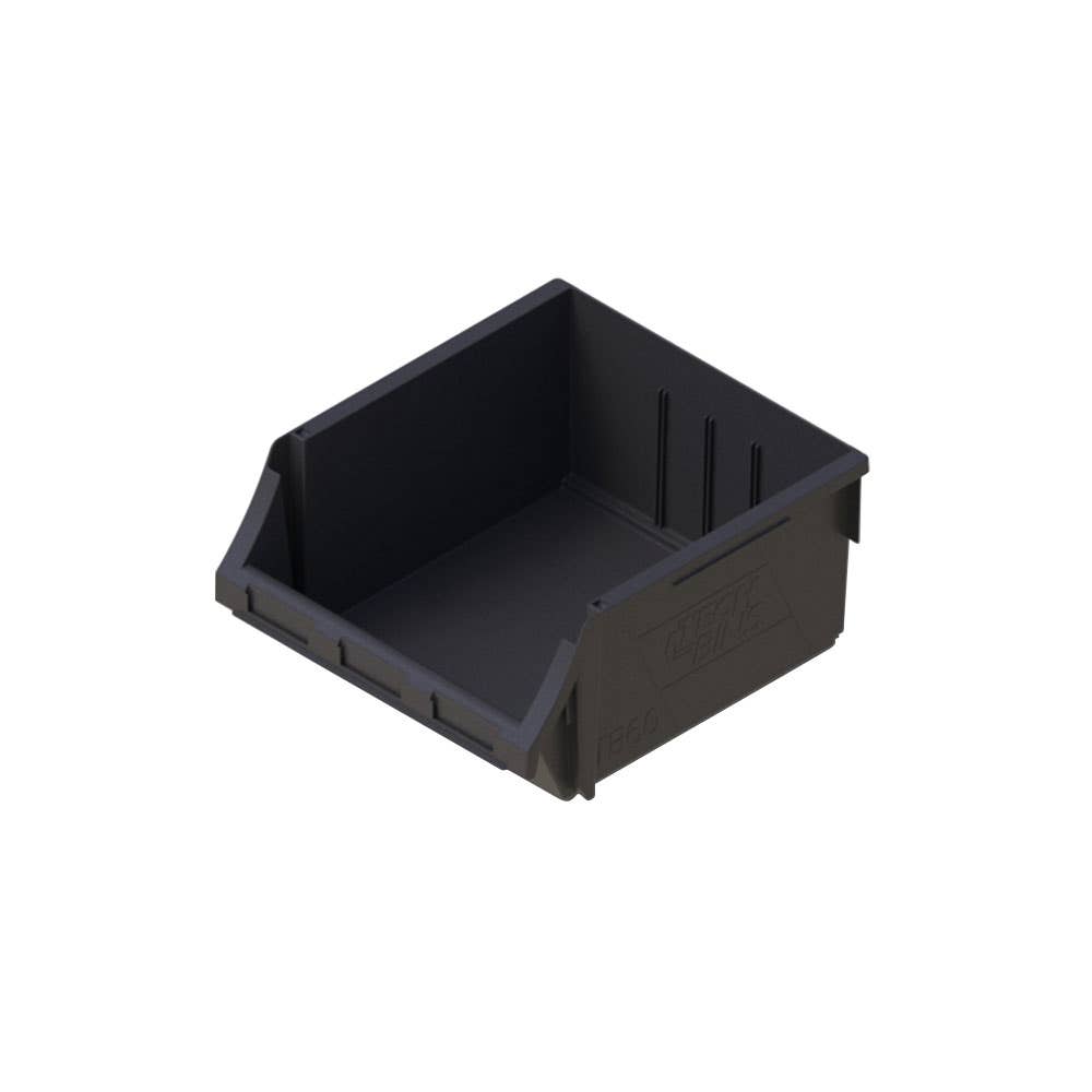 Bin Tech 60 Parts Plastic 24L 458 x 414 x 215mm Black 35000926 APTB60REC