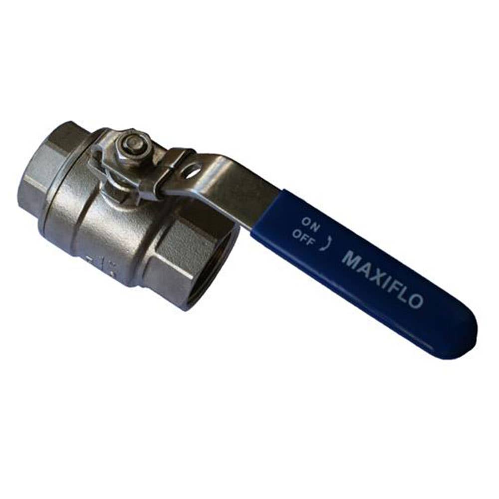Valve Ball 10mm 316 Stainless Steel BSP Female x Female 2 Piece Full Port 35060005 SS2BV10
