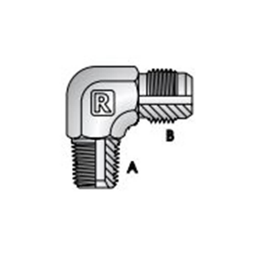 Adaptor Elbow 90 Deg 3/8'' BSPT Male x 3/4'' Male JIC S8-5 3530014 S8-0612