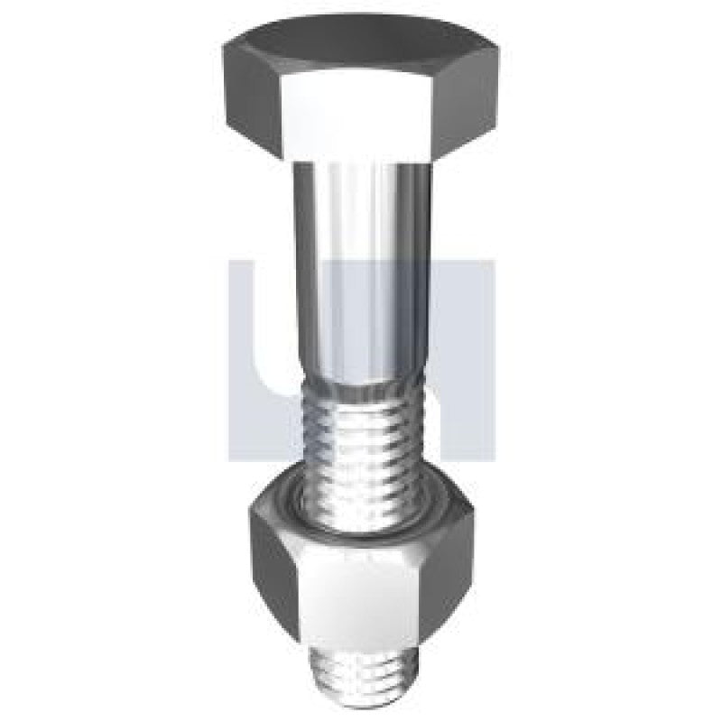 Bolt + Nut Hex Head Coarse Class 8.8 Galvanised 1.75P 12 x 35mm 93420080 B88MG120351