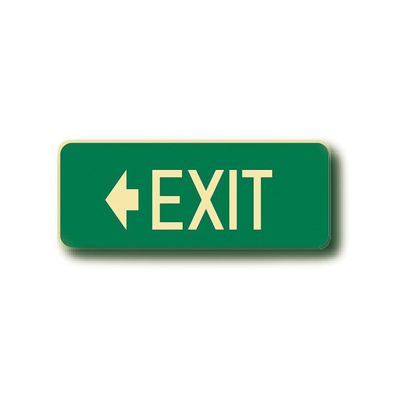 Sign EXIT + Arrow Right Floor Sticker Luminous 440x180mm 122179 843307