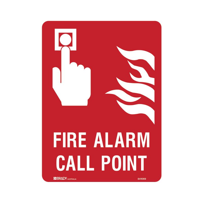 Fire Alarm Call Point Sign 300mmx225mm Polypropylene 501015 841068