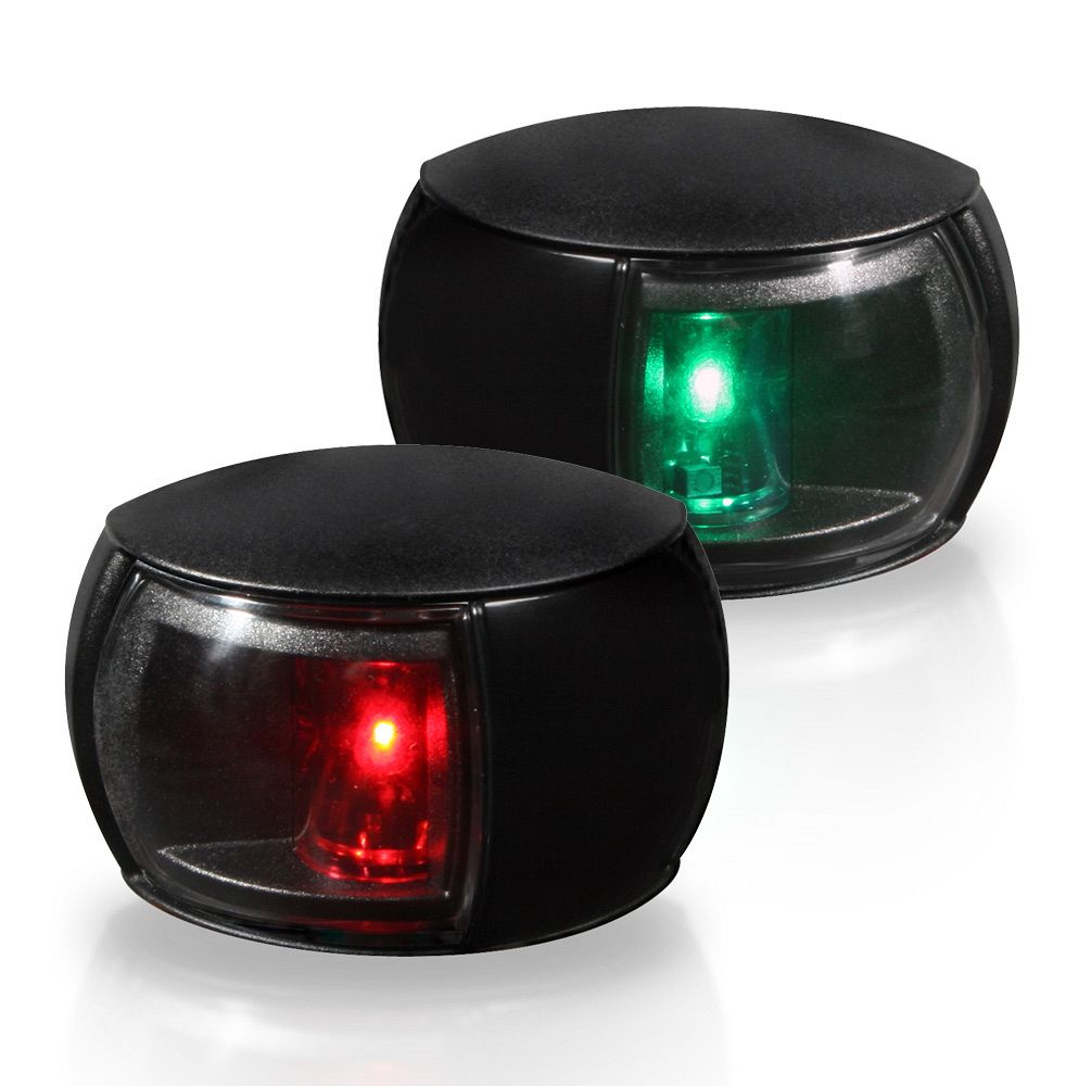 Lamp Navigation Kit Port + Starboard Clear LED Black Shroud Hella 95200149 2LT980520901