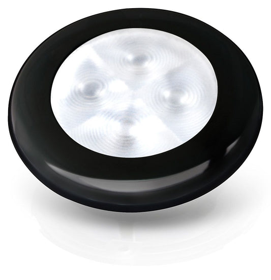 Lamp Courtesy Round LED SL 12V White Black Rim Hella 95209334 2XT980500551