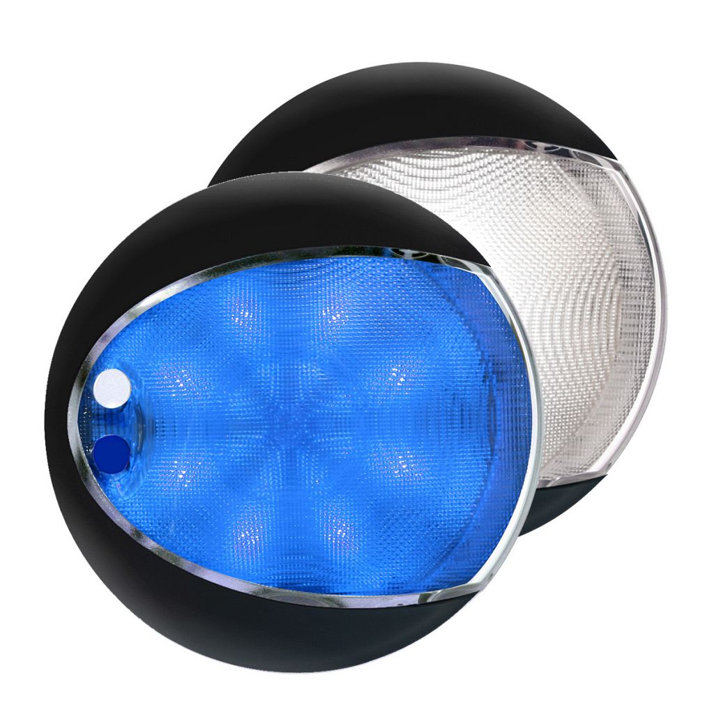 Lamp Interior EuroLED Touch White/Blue Light Black Shroud 9-33V DC Hella 95208044 2JA959951111
