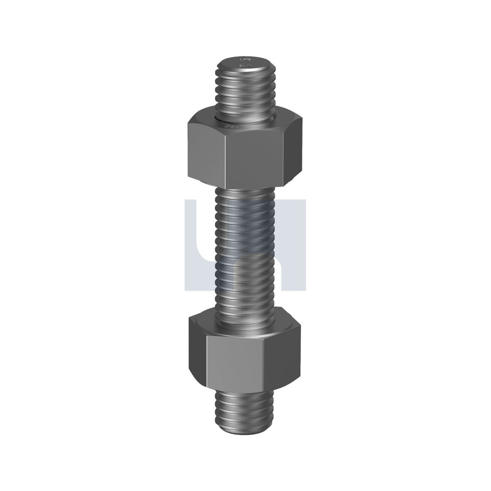 Un8 Stud Bolt & Nut Kit Plain Astm A193/A194 Gr B7+2H 1-1/2'' 375 - Pk 2_40101747_KSPB7PU1500375