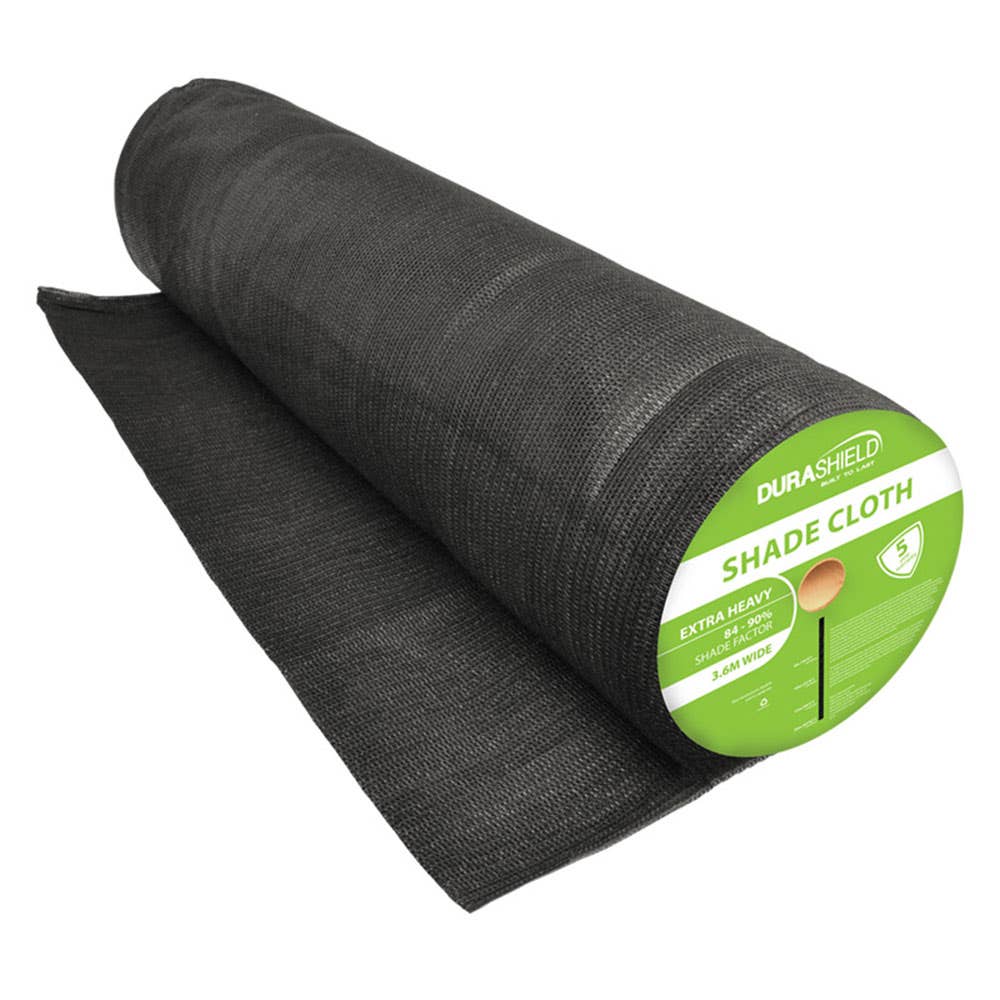 Shadecloth 90% Shade Factor Charcoal 200gsm 3.6 x 30m Durashield 36000038 118581