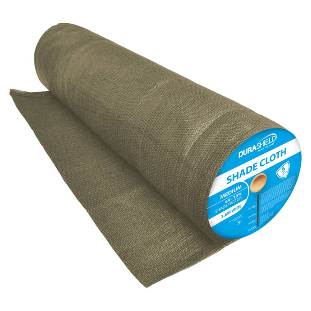 Shadecloth 70% Shade Factor Stone 165gsm 3.6 x 30m Durashield 36000043 118644