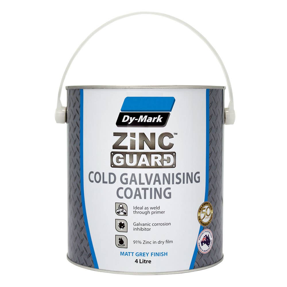 Protective Paint Zinc Guard Cold Galvanising Coating 4L Dy-Mark 36000113 230731400