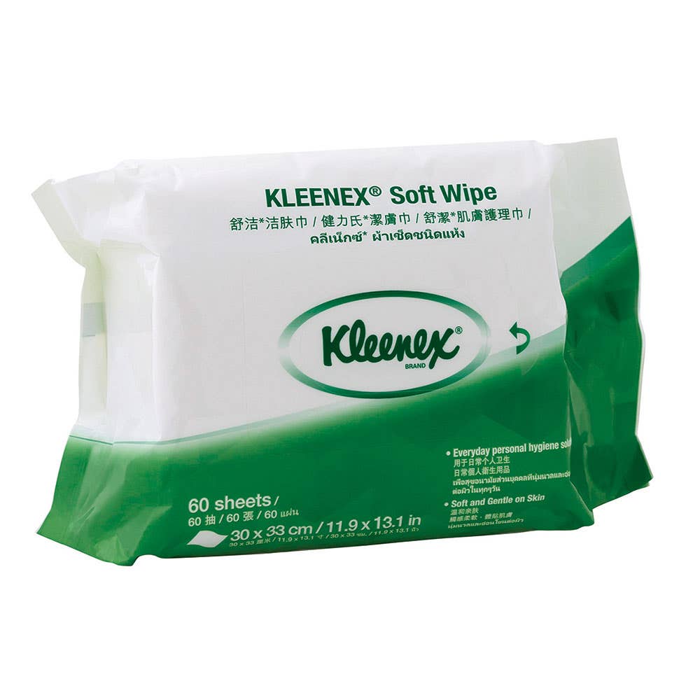 Soft Hand Wipes 60 Wipes 12 Pk White 300 x 330mm 36000155 94127