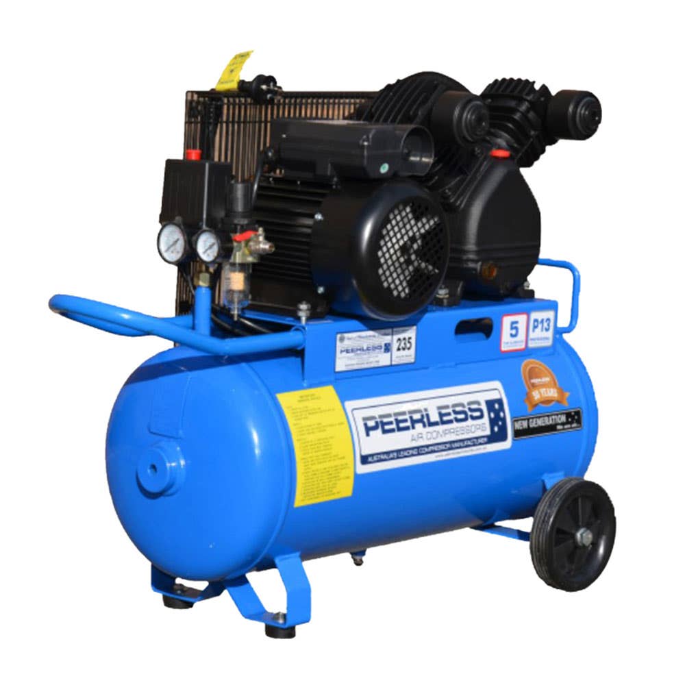 Compressor Air Electric Belt Drive 2.5hp 240LPM 145psi 48L Tank P13 Peerless 36000194 00092