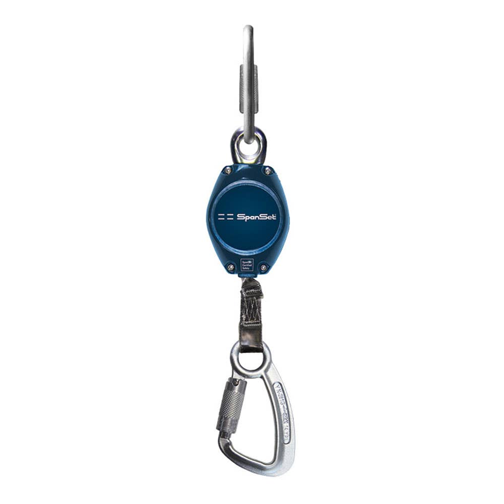 Block Fall Arrester Inertia Reel Triple Action Karabiner 2.35m SWL 150kg 36000203 SVLB-2