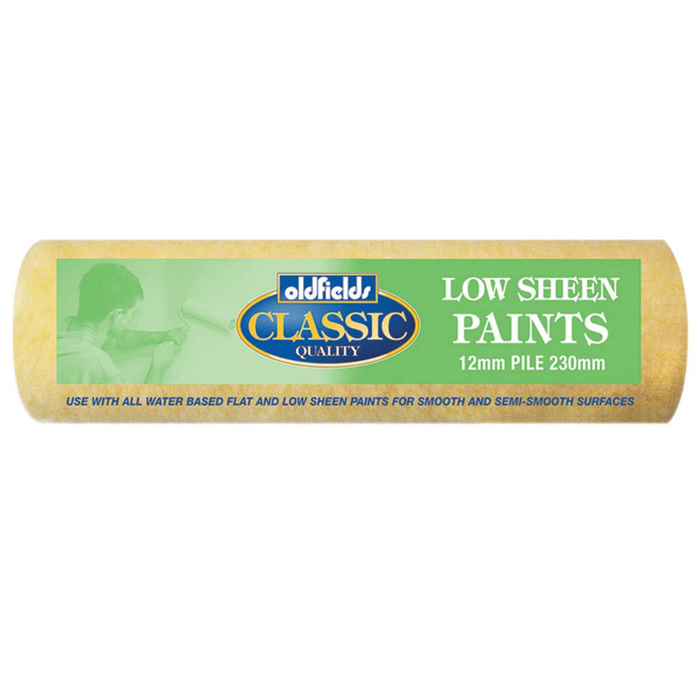 Paint Roller Cover Fabric Classic Low Sheen 12mm Pile 230mm 703 Oldfields 36000251 703