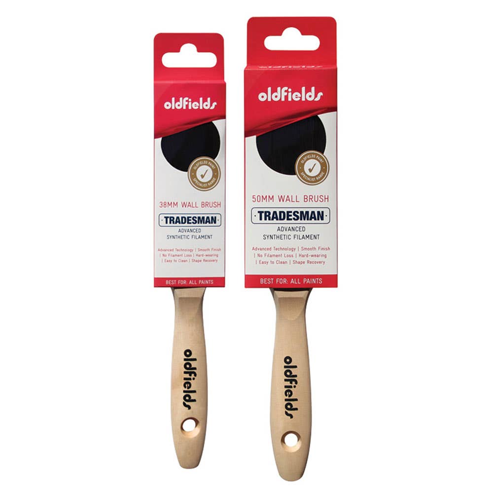 Paint Brush Filament Bristle Wooden Handle Tradesman 38mm 21138 Oldfields 36000256 21138