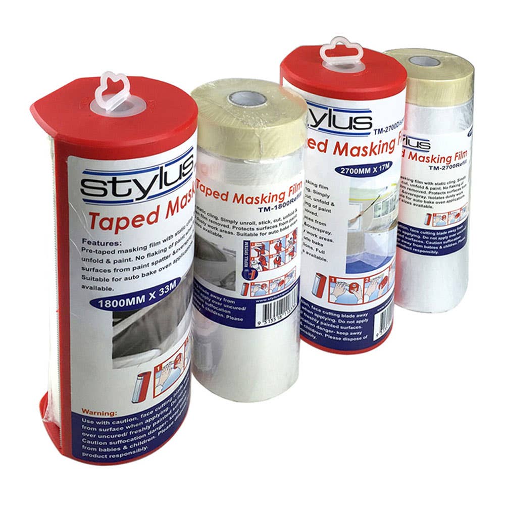Drop Sheet & Masking Film Pre-Taped Refill 17(l) x 2.7(w)m 1783 Stylus 36000654 1783
