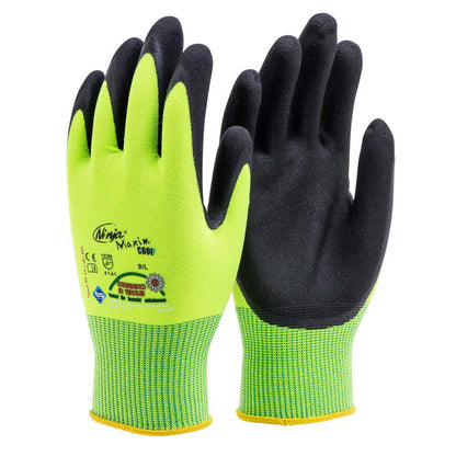 Gloves Ninja Maxim Cool NFT Hi Vis Yellow Large_36000668_NIMXCLNFTFY000L_NLA