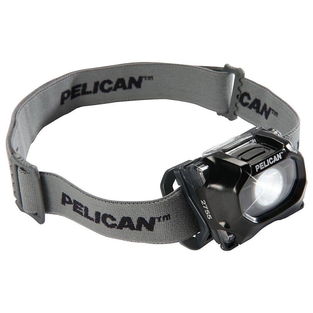 Headlight LED 34-72 Lumens 3 x AAA Black 2755 HeadsUp Pelican 36000680 PE2755BG2