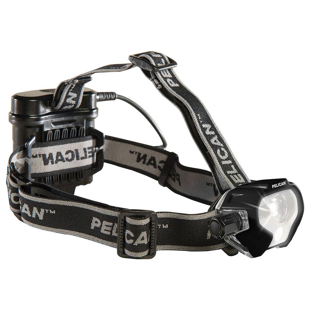Headlight LED 22-215 Lumens 4 x AA Black 2785 HeadsUp Pelican 36000683 PE2785B