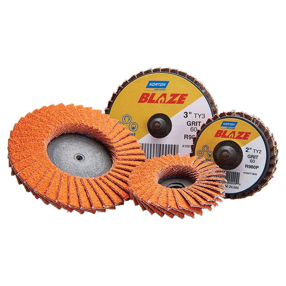 Mini Flap Disc Ceramic 50mm 40G Blaze Norton 36000726 77696090146
