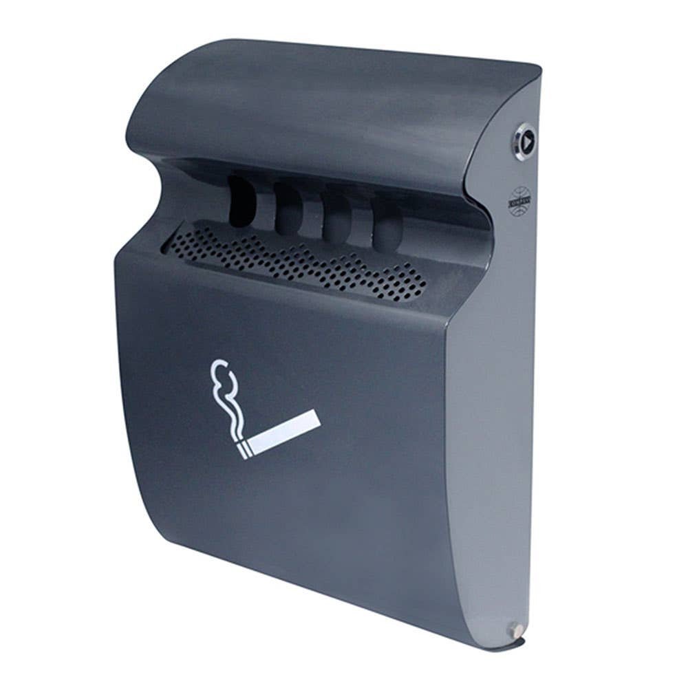 Ashtray Wall Mounted Grey Powder Coated 36000803 765323