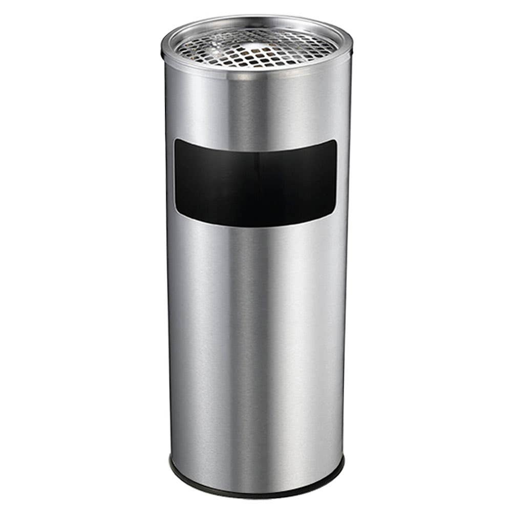Stainless Steel Lobby Rubbish Bin & Ashtray 10L_36000805_761250