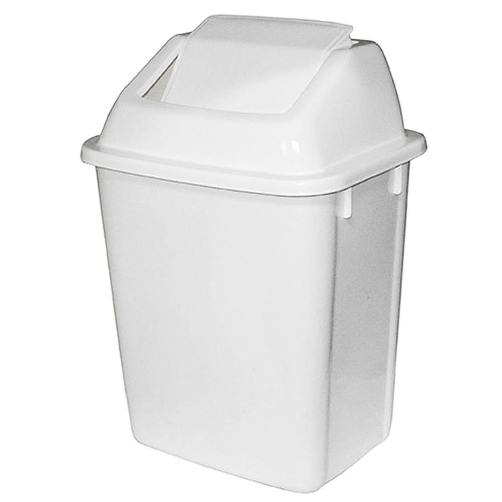 Plastic Swing Top Rubbish Bin White 38L 36000811 7640302