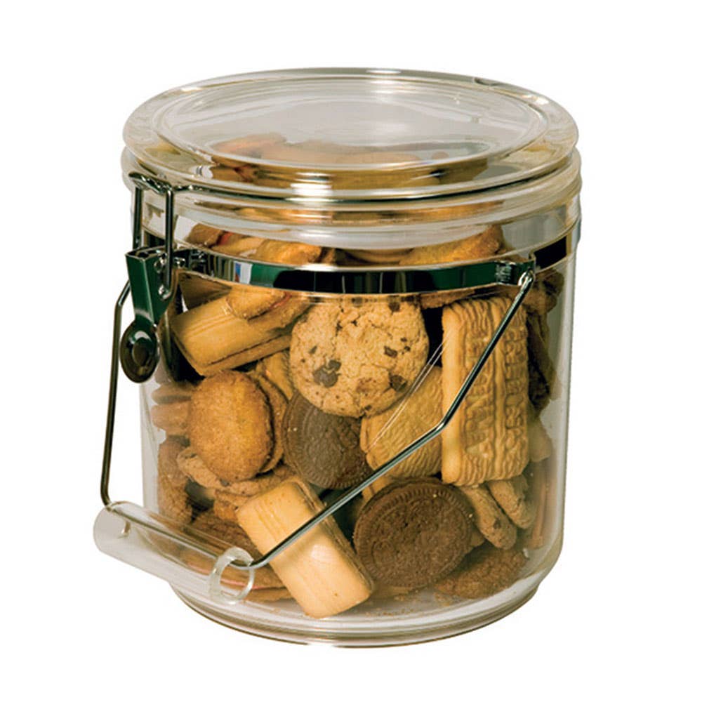 Acrylic Round Storage Canister With Handle Jumbo 4.5L 36000818 42620