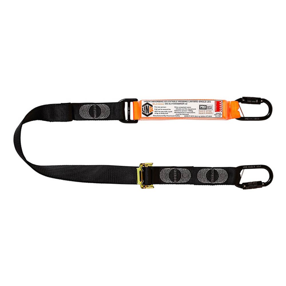 Single Adjustable Shock Absorbing Lanyard 36002776 WLA1KDKD