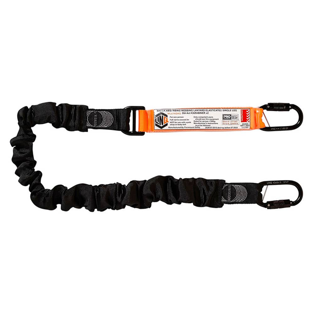 Single Elastic Webbed Shock Absorbing Lanyard 36002778 WLE1KDKD