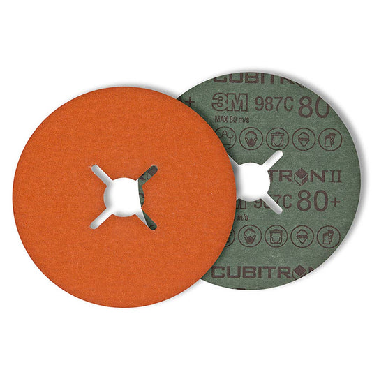 Disc Sanding Ceramic Fibre Cubitron II 987C 100 x 16mm 36G 3M_36003073_7000000401