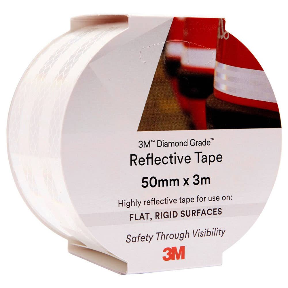 Tape Reflective White 50mm x 3m Diamond Grade 983-10 3M 36003127 AR010613594
